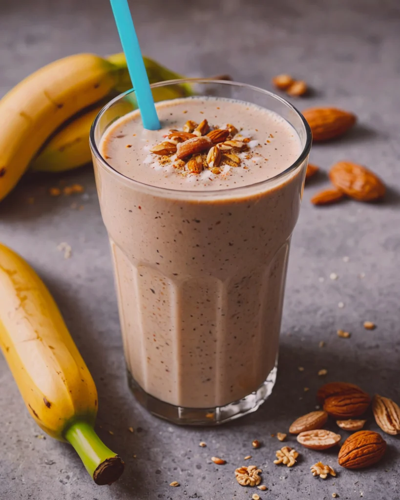 Banana and peanut butter smoothie 