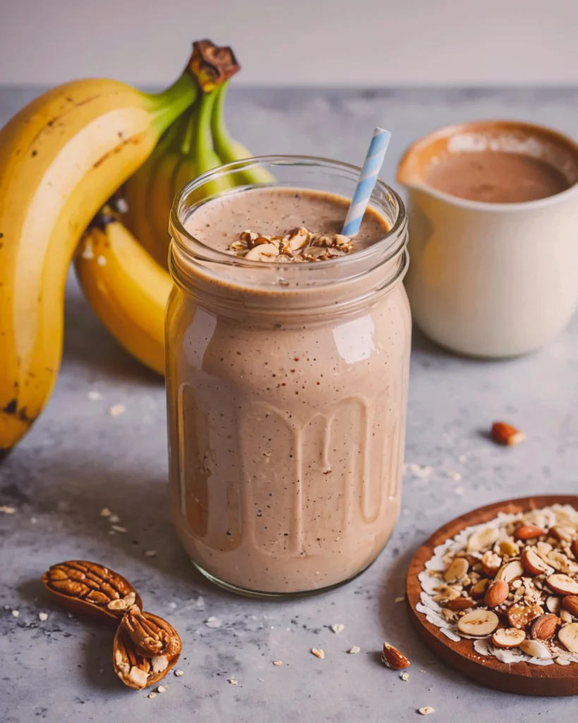 Banana and peanut butter smoothie 
